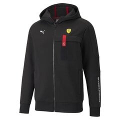 Мужской свитер Puma Ferrari Race Hooded Sweat Jacket 53168301, черный цена и информация | Мужские толстовки | pigu.lt