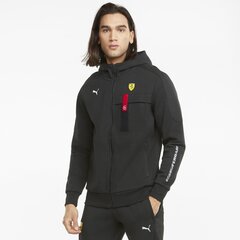 Мужской свитер Puma Ferrari Race Hooded Sweat Jacket 53168301, черный цена и информация | Мужские толстовки | pigu.lt