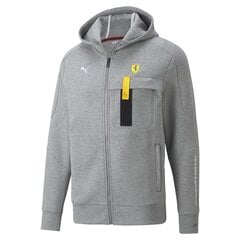 Džemperis vyrams Puma Ferrari Race Hooded Sweat Jacket 53168303, pilkas kaina ir informacija | Džemperiai vyrams | pigu.lt