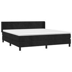 Кровать vidaXL, 160х200 см, черный цена и информация | Кровати | pigu.lt