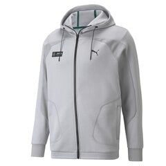 Džemperis vyrams Puma MAPF1 Hooded Sweat Jacket Mercedes 53187802, pilkas kaina ir informacija | Džemperiai vyrams | pigu.lt