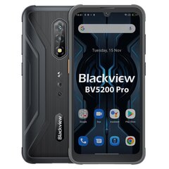 Blackview BV5200 Pro 4/64GB Dual SIM Black kaina ir informacija | Mobilieji telefonai | pigu.lt