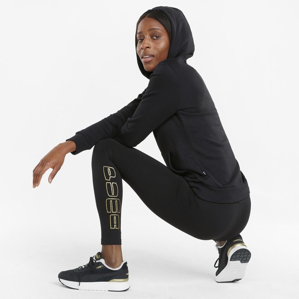 Puma leggings black and clearance gold