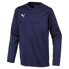 Джемпер для мальчиков Puma Liga Training Sweat Jr Peacoat Puma 65567006, синий цвет цена и информация | Свитеры, жилетки, пиджаки для мальчиков | pigu.lt