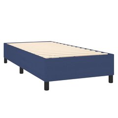 vidaXL Кровать с пружинами и матрасом, синяя, 90х200 см, ткань цена и информация | Кровати | pigu.lt