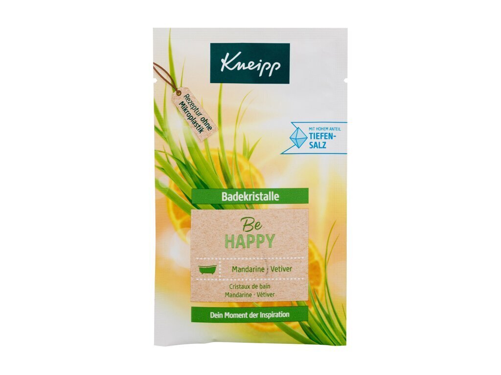 Vonios druska Kneipp Be Happy, 60 g kaina ir informacija | Dušo želė, aliejai | pigu.lt