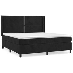 Кровать vidaXL, 160x200 см, черный цена и информация | Кровати | pigu.lt