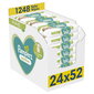 Drėgnos servetėlės Pampers Sensitive Plastic Free, 24 x 52 vnt. цена и информация | Drėgnos servetėlės, paklotai | pigu.lt