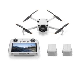 DJI Mini 3 Fly More Combo su DJI RC nuotolinio valdymo pulteliu kaina ir informacija | Dronai | pigu.lt