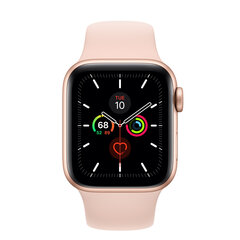 Apple Watch Series 5 40mm Gold Aluminum/Pink Sand Sport Band (Atnaujinta A) kaina ir informacija | Išmanieji laikrodžiai (smartwatch) | pigu.lt