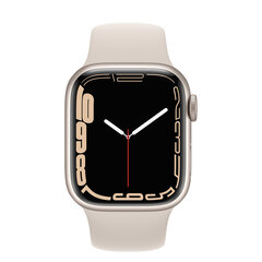Apple Watch Series 7 41mm Starlight Aluminum (Atnaujinta A) kaina ir informacija | Išmanieji laikrodžiai (smartwatch) | pigu.lt