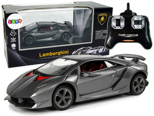 Nuotoliniu būdu valdomas sportinis automobilis Lamborghini, pilkas kaina ir informacija | Žaislai berniukams | pigu.lt