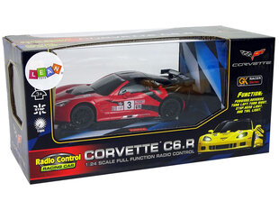 Спортивный автомобиль Corvette с дистанционным управлением, красный цена и информация | Игрушки для мальчиков | pigu.lt