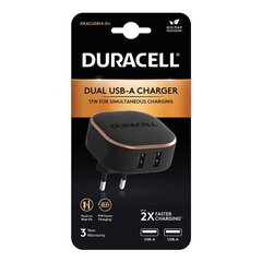 Duracell Wall Charger USB 3.4A 17 Вт (black) цена и информация | Зарядные устройства для телефонов | pigu.lt