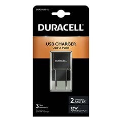 Duracell Wall Charger USB, 2.1A (black) цена и информация | Зарядные устройства для телефонов | pigu.lt