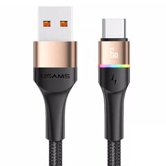 Кабель для быстрой зарядки и передачи данных USAMS U76 6A USB to type-C цена и информация | Кабели для телефонов | pigu.lt