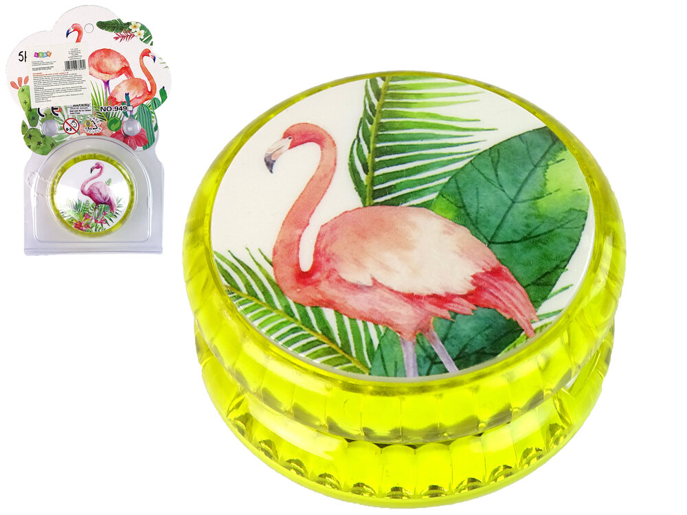 Žaidimas Jojo su flamingo motyvu, žalias цена и информация | Lavinamieji žaislai | pigu.lt
