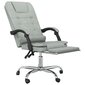 Atlošiama masažinė biuro kėdė, Aksomas, šviesiai pilka kaina ir informacija | Biuro kėdės | pigu.lt