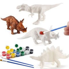 3D dinozaurų tapybos rinkinys цена и информация | Развивающие игрушки | pigu.lt