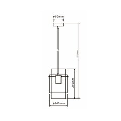 Light Prestige pakabinamas šviestuvas Savona 1 цена и информация | Подвесной светильник | pigu.lt