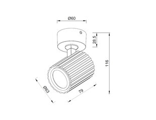 Light Prestige pakabinamas šviestuvas Tokio 1, baltas цена и информация | Люстры | pigu.lt