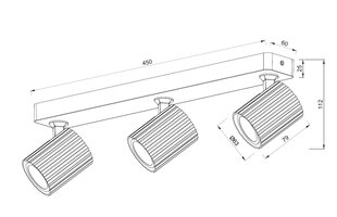 Light Prestige pakabinamas šviestuvas Tokio 3, juodas цена и информация | Люстры | pigu.lt