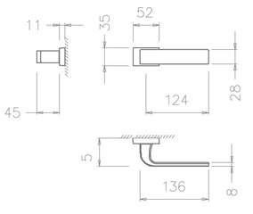 Durų rankenų komplektas Tupai 2732 RT su WC suktukais цена и информация | Дверные ручки | pigu.lt