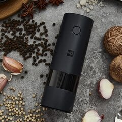 Xiaomi elektrinė druskinė - pipirinė HuoHou Electric Mill Grinder, juoda цена и информация | Емкости для специй, измельчители | pigu.lt