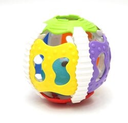 Погремушка разных цветов «мяч - блестит, играет» цена и информация | Игрушки для малышей | pigu.lt