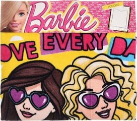 Vaikiškas rankšluostis-poncho Barbie, 50x100 cm kaina ir informacija | Rankšluosčiai | pigu.lt