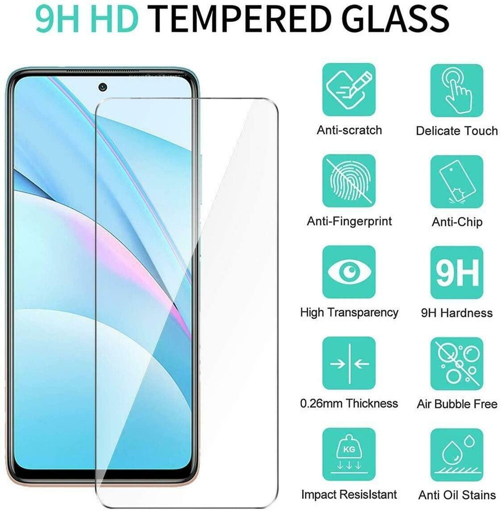 Toptel Tempered Glass Hard 2.5D kaina ir informacija | Apsauginės plėvelės telefonams | pigu.lt