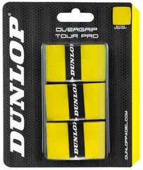 Padel racket overgrip DUNLOP TOUR PRO 3-blister yellow цена и информация | Падел | pigu.lt