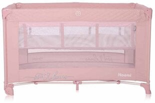 Дорожная кроватка-манеж Lorelli Noemi 2 Layers, Mellow Rose Star цена и информация | Манежи для детей | pigu.lt