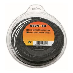 Grass Cutter Thread Orework Ø 2,4 mm Спираль 50 m цена и информация | Запчасти для садовой техники | pigu.lt