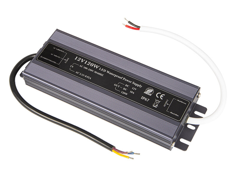 Maitinimo šaltinis LED juostoms - 12V 10A 120W kaina ir informacija | Maitinimo šaltiniai | pigu.lt