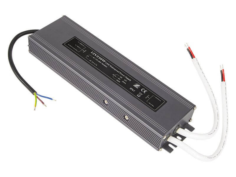 Maitinimo šaltinis LED juostoms - 12V 21A 250W kaina ir informacija | Maitinimo šaltiniai | pigu.lt