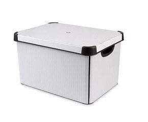 Коробка с крышкой Deco Stockholm L 39,5x29,5x25см цена и информация | Ящики для вещей | pigu.lt