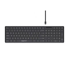 Havit KB252 keyboard (black) цена и информация | Клавиатуры | pigu.lt