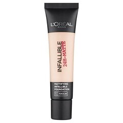 Makiažo pagrindas L´Oreal Paris Infallible 24H Matte 35 ml, 10 Porcelain, 8.79 kaina ir informacija | Makiažo pagrindai, pudros | pigu.lt