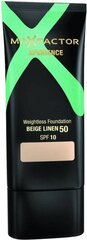 Makiažo pagrindas Max Factor Xperience Weightless Foundation 50, SPF10, Beige Linen, 30 ml цена и информация | Пудры, базы под макияж | pigu.lt