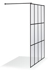 Душевая стенка в индустриальном стиле Brasta Glass Ema Nero Cube 1092 x 2000 мм цена и информация | Baltijos Brasta Душевые кабины и оборудование | pigu.lt