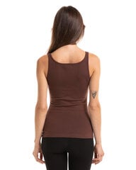 Женский топ без рукавов, коричневый цена и информация | Женские футболки | pigu.lt