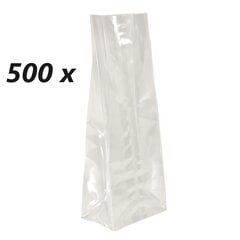 Polipropileniniai maišeliai plokščiu pagrindu 110/70/245 mm, 500 vnt. kaina ir informacija | Maisto saugojimo  indai | pigu.lt