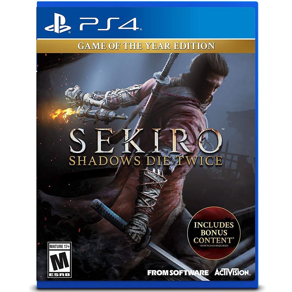 Sekiro Shadows Die Twice Game of The Year Edition PS4 цена и информация | Kompiuteriniai žaidimai | pigu.lt