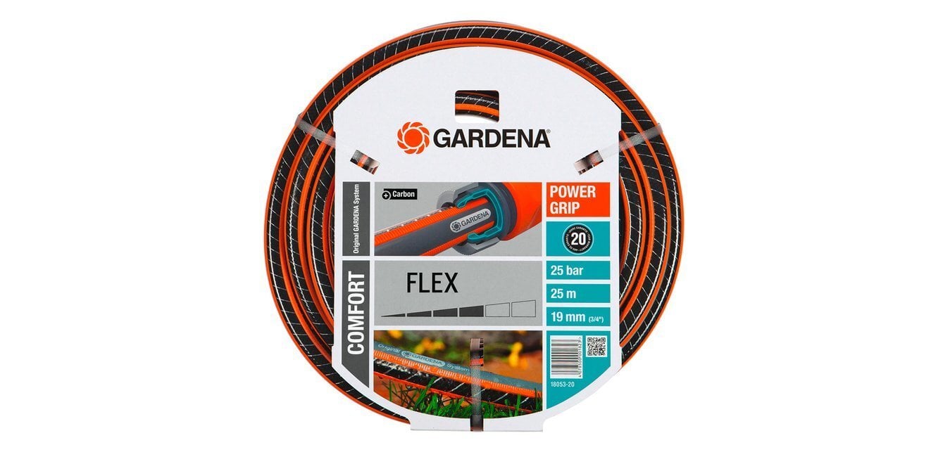 Gardena Comfort Flex laistymo žarna, 25 m, 19 mm (3/4") kaina ir informacija | Laistymo įranga, purkštuvai | pigu.lt