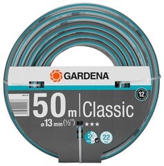 Gardena Classic laistymo žarna, 50 m, 13 mm 1/2" kaina ir informacija | Laistymo įranga, purkštuvai | pigu.lt
