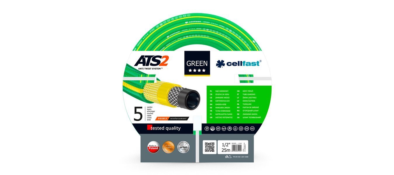 Laistymo žarna Cellfast OriginalFlex, 25 m, 13 mm kaina ir informacija | Laistymo įranga, purkštuvai | pigu.lt