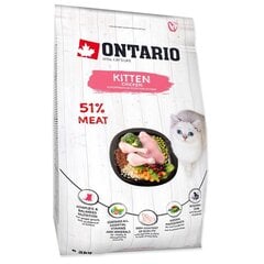 Ontario Kitten Chicken jauniems kačiukams su vištiena ir kalakutiena, 2 kg kaina ir informacija | Sausas maistas katėms | pigu.lt