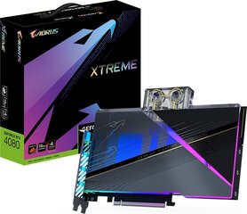 Gigabyte AORUS GeForce RTX 4080 16GB Xtreme Waterforce WB (GV-N4080AORUSX WB-16GD) kaina ir informacija | Vaizdo plokštės (GPU) | pigu.lt