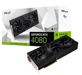 PNY GeForce RTX 4080 16GB VERTO Triple Fan DLSS 3 (VCG408016TFXPB1) цена и информация | Видеокарты (GPU) | pigu.lt